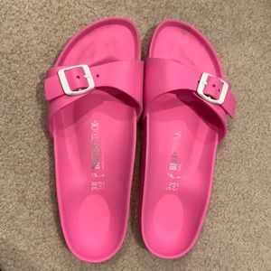 Size 38 Pink Waterproof Birkenstock’s